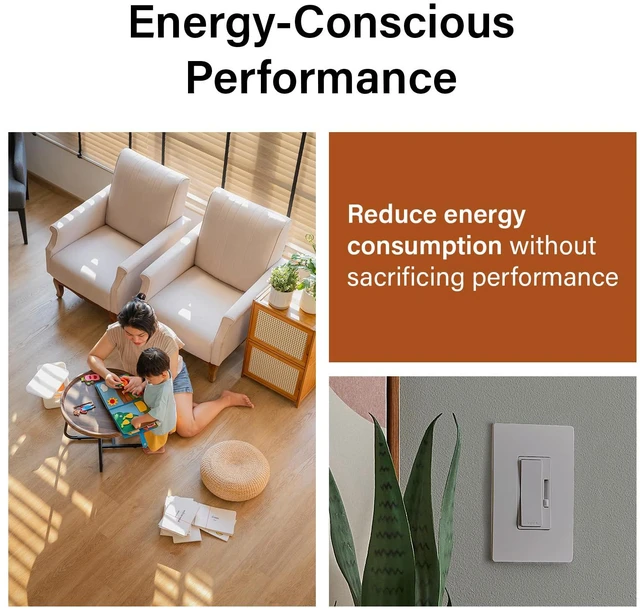 Alt view image 5 of 7 - Radiant 150W LED Dimmer Light Switch 3-Way Rocker Gray 1 Pack Pass & Seymour LED Optimized, Decorator Rocker Dimmer Switch, for Dimmable LED Bulbs, Flicker-Free