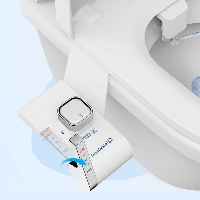 Main image of Bidet with Single Finger Water Pressure Control, Self Cleaning Hygienic Dual Nozzle (Feminine/Rear Wash), Non-Electric Bidet Attachment for Toilet Seat, Easy DIY Install <5 Min -White