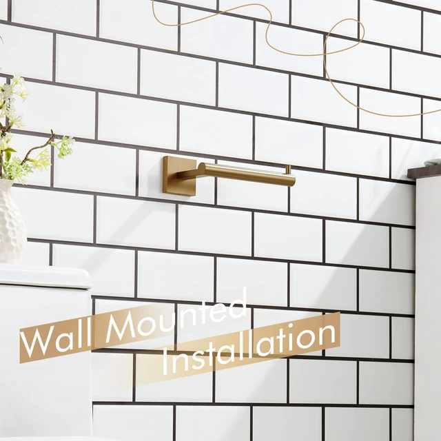 Alt view image 7 of 7 - Toilet Paper Holder Champagne Bronze Toilet Roll Holder Hold Mega Rolls Kitchen Bathroom Tissue Paper Dispenser Stainless Steel, B2005CPG