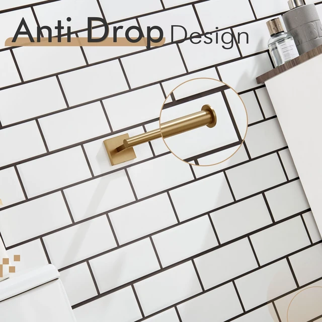Alt view image 5 of 7 - Toilet Paper Holder Toilet Roll Holders Hold Mega Rolls Kitchen Bathroom Tissue Paper Dispenser Champagne Bronze Stainless Steel, B2008CPG