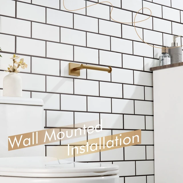 Alt view image 6 of 7 - Toilet Paper Holder Toilet Roll Holders Hold Mega Rolls Kitchen Bathroom Tissue Paper Dispenser Champagne Bronze Stainless Steel, B2008CPG
