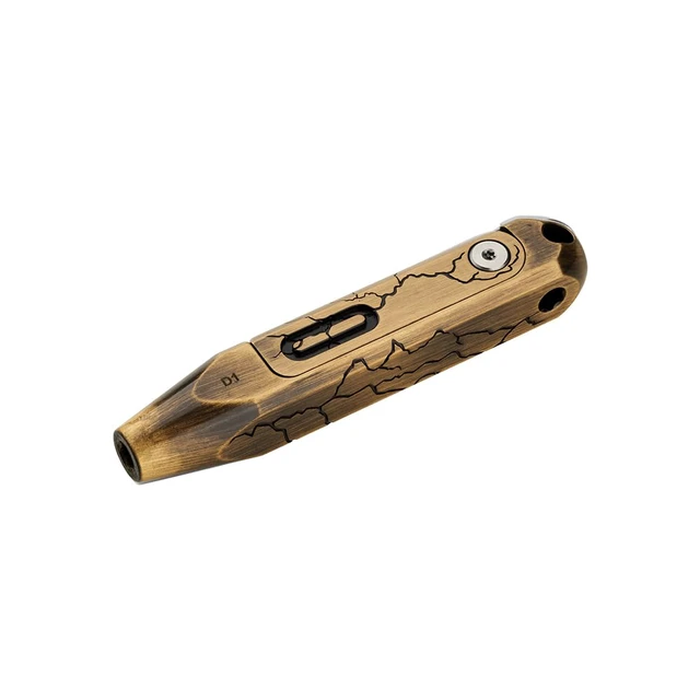 Alt view image 4 of 7 - Otacle D1 Cracked Brass 9-in-1 Small EDC Pocket Screwdriver Multi-Bit Pocket Screwdriver with Concealed Bit Storage, S2 Steel Magnetic Bits for Work & Daily Use