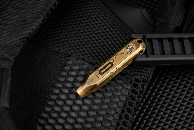 Alt view image 7 of 7 - Otacle D1 Cracked Brass 9-in-1 Small EDC Pocket Screwdriver Multi-Bit Pocket Screwdriver with Concealed Bit Storage, S2 Steel Magnetic Bits for Work & Daily Use