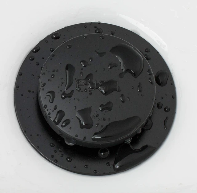 Alt view image 5 of 7 - Tip-Toe Bathtub Drains Trim Set with Two-Hole Overflow Faceplate, Replacement Bath Drain Trim Kit with 2-Hole Overflow Faceplate and Universal Fine/Coarse Thread (MATT Black)