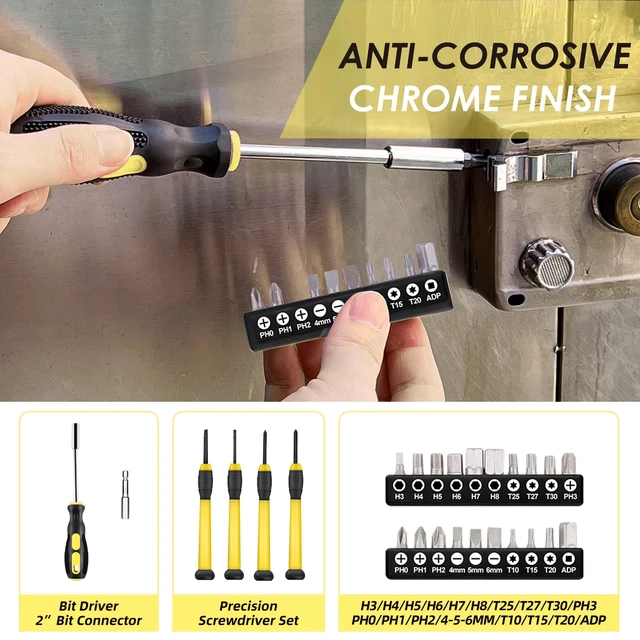 Alt view image 3 of 7 - Home Tool Set, 40 Pcs Household Hand Tool Kit, Yellow General Mini Repair Tool kit with Plastic Toolbox Storage Case