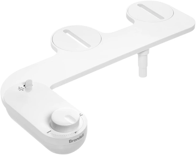 Alt view image 6 of 7 - Fresh Spa Adjustable, Bidet Attachment FSA-15 for Toilet Seats with Adjustable Single Nozzle, Side Arm Control, Thin Profile, White (Ambient Temperature)