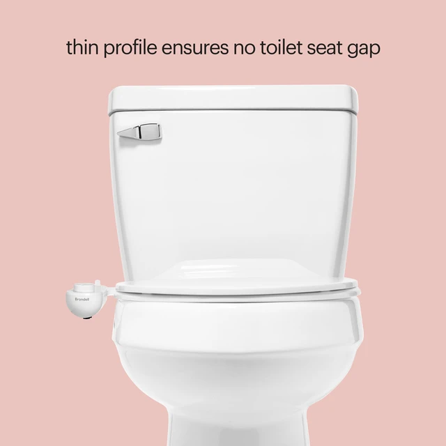 Alt view image 7 of 7 - Fresh Spa Adjustable, Bidet Attachment FSA-15 for Toilet Seats with Adjustable Single Nozzle, Side Arm Control, Thin Profile, White (Ambient Temperature)