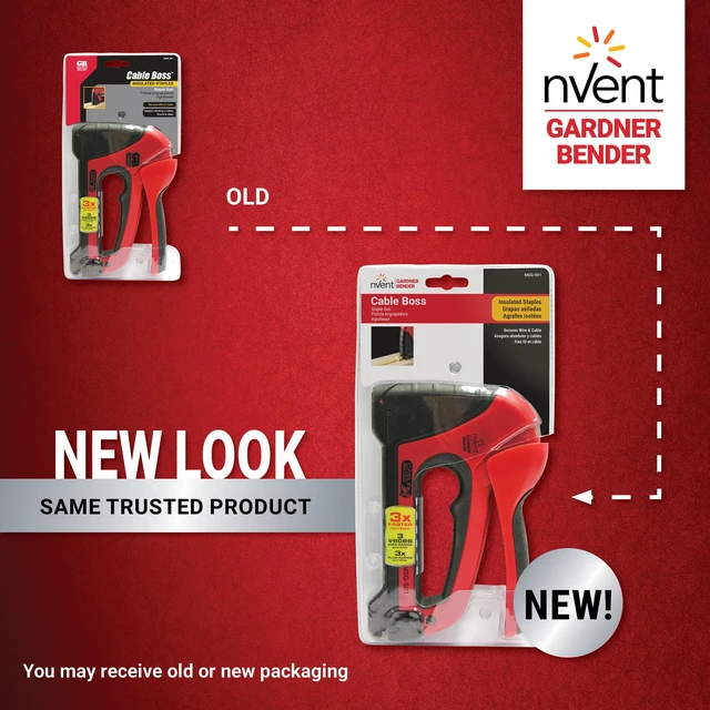 Alt view image 2 of 7 - MSG-501 Heavy-Duty Cable Boss Staple Gun, Professional Grade, Secures (NM) Coax, & Low-Volt Cable, Red