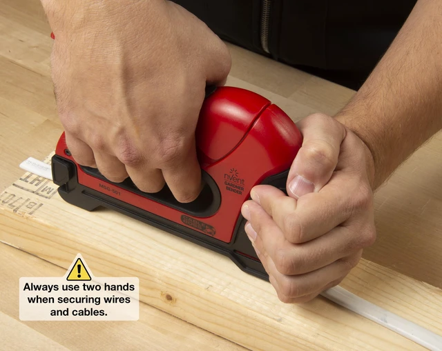 Alt view image 5 of 7 - MSG-501 Heavy-Duty Cable Boss Staple Gun, Professional Grade, Secures (NM) Coax, & Low-Volt Cable, Red