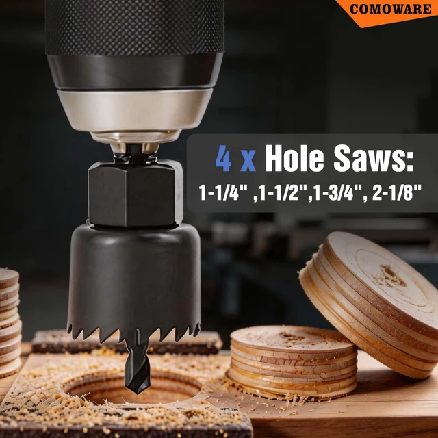 Alt view image 5 of 7 - Drill Bit Set, 246 Pcs for Cordless Drill, Drill Driver Bit Set for Wood, Metal, Masonry, Cement and Screwdriver Bits Set Combo Kit