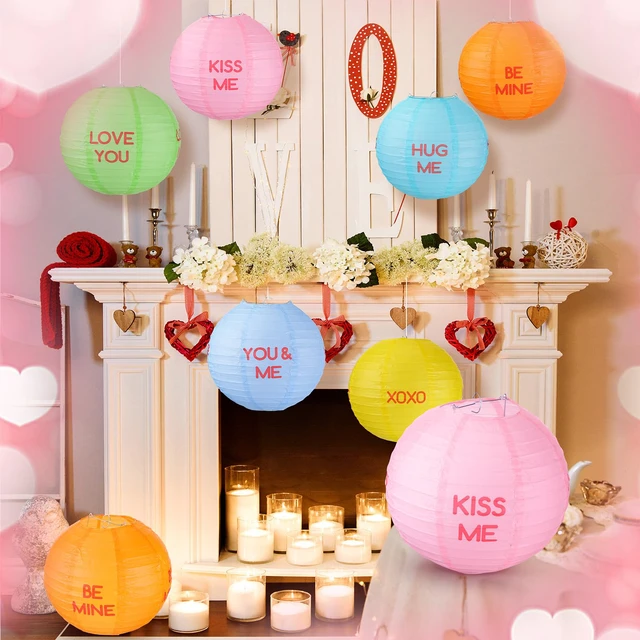 Alt view image 6 of 7 - 12 Pcs Pastel Paper Lanterns 10" Lovely Fresh Color Hanging Lanterns for Classroom Birthday Wedding Ceiling, Back to School Party, Assorted Pastel Colors Set, Round Paper Decor