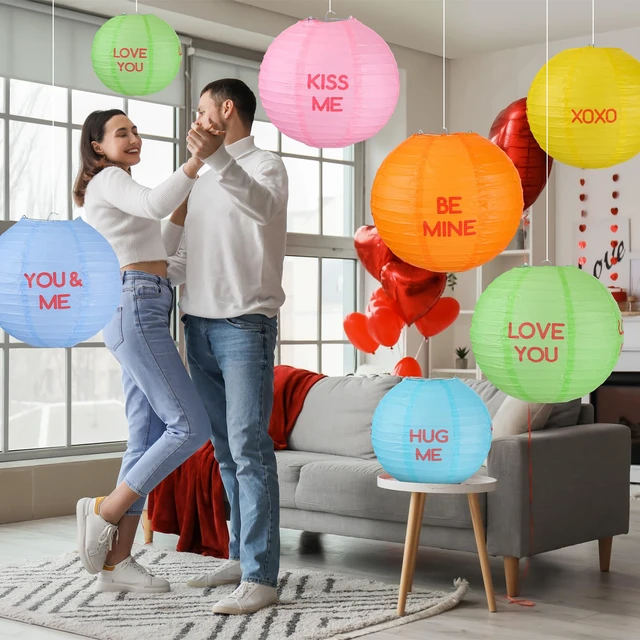 Alt view image 7 of 7 - 12 Pcs Pastel Paper Lanterns 10" Lovely Fresh Color Hanging Lanterns for Classroom Birthday Wedding Ceiling, Back to School Party, Assorted Pastel Colors Set, Round Paper Decor