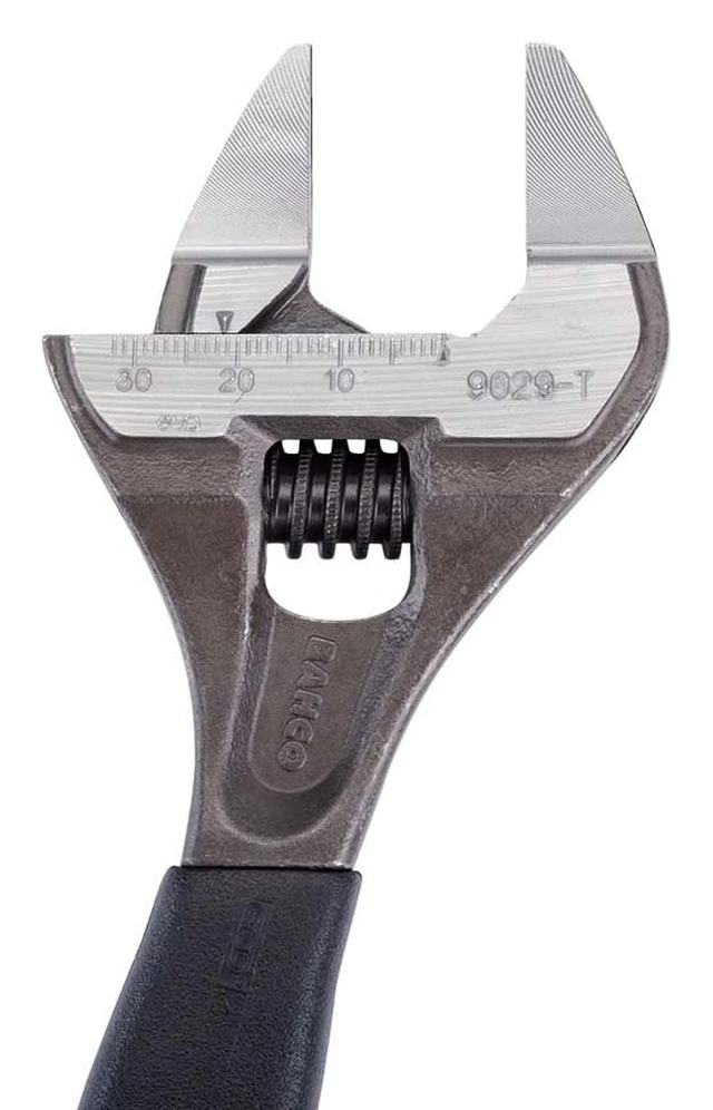 Alt view image 2 of 3 - BAH9029RTUS Ergo Big-Mouth Adjustable Wrench Thin Jaw Wide Mouth with Rubber Handle - 6 Inch - Black Phosphate Finish