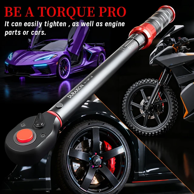Alt view image 7 of 7 - 3/8-Inch Drive Torque Wrench 10-110ft.lb/13.56-149.14Nm ±3% Precision Dual Direction Torque Wrenches with 72-Tooth Dual Range Scales with Ft.Lbs and N.m