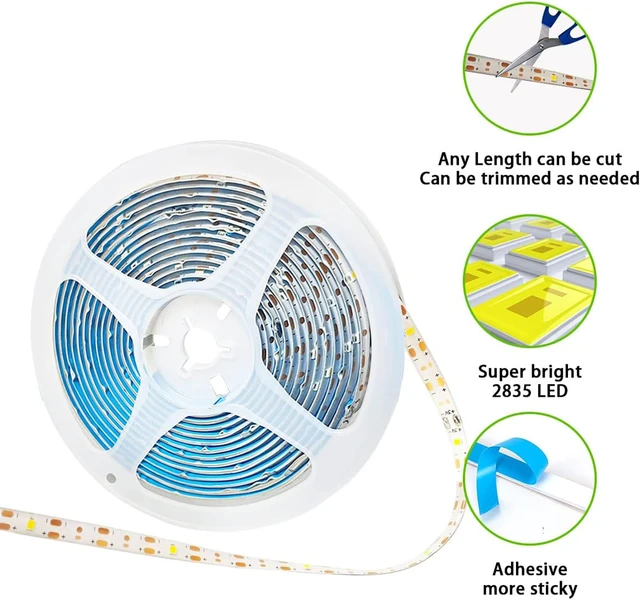 Alt view image 4 of 7 - Solar LED Strip Lights Outdoor String Light Waterproof 20FT 180LED Cuttable Tape Rope Solar Lighting for Garden Path, Deck, Yard, Stair, Step, Christmas Decorative Lighting 2 Packs
