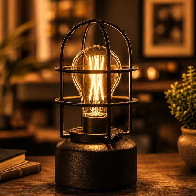 Alt view image 4 of 7 - A19 Vintage Dimmable LED Light Bulbs, E26 Base 60W Equivalent, 6 Pack 2200K Amber Warm White, 8W, 800 Lumens High Brightness, CRI 80+, Clear Glass Edison Filament, for Home, Farmhouse