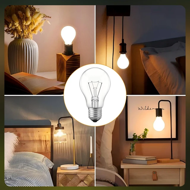 Alt view image 7 of 7 - 75 Watt Incandescent Light Bulbs, A19 Incandescent Bulb 60+ watts, Shatter-Resistant and Durable, Warm White Light (12-Pack)