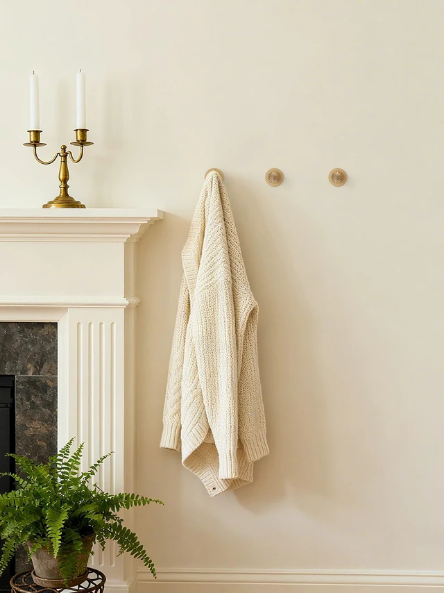 Alt view image 7 of 7 - 4 Pack Adhesive Coat Hooks for Bathrooms Champagne Bronze Wall Robe Towel Hooks for Hanging Kitchen Decorative Heavy Duty Zinc Alloy