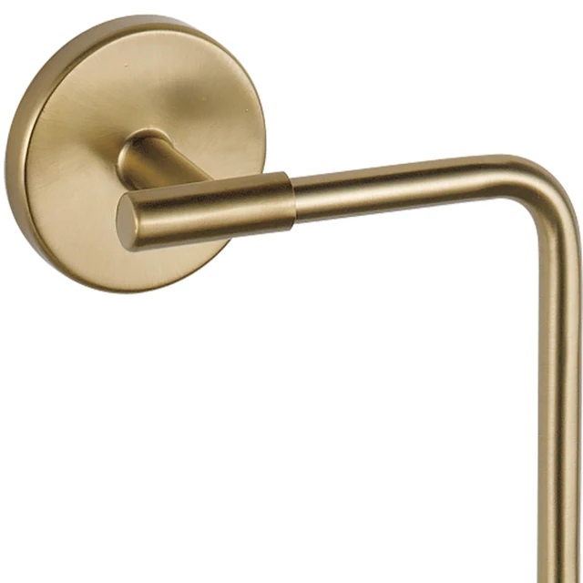 Alt view image 5 of 7 - Hand Towel Holder | Square Champagne Bronze Ring for Hanging Towels in Kitchen, Bathroom | Trinsic Accessories