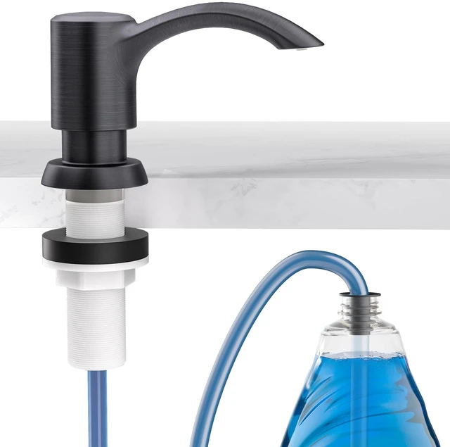 Main image of Built-in Kitchen Sink Soap Dispenser with Extension Tube Kit - Oil-Rubbed Bronze Finish, Leak-Proof Design, No Top Refill Required (39" Tube)