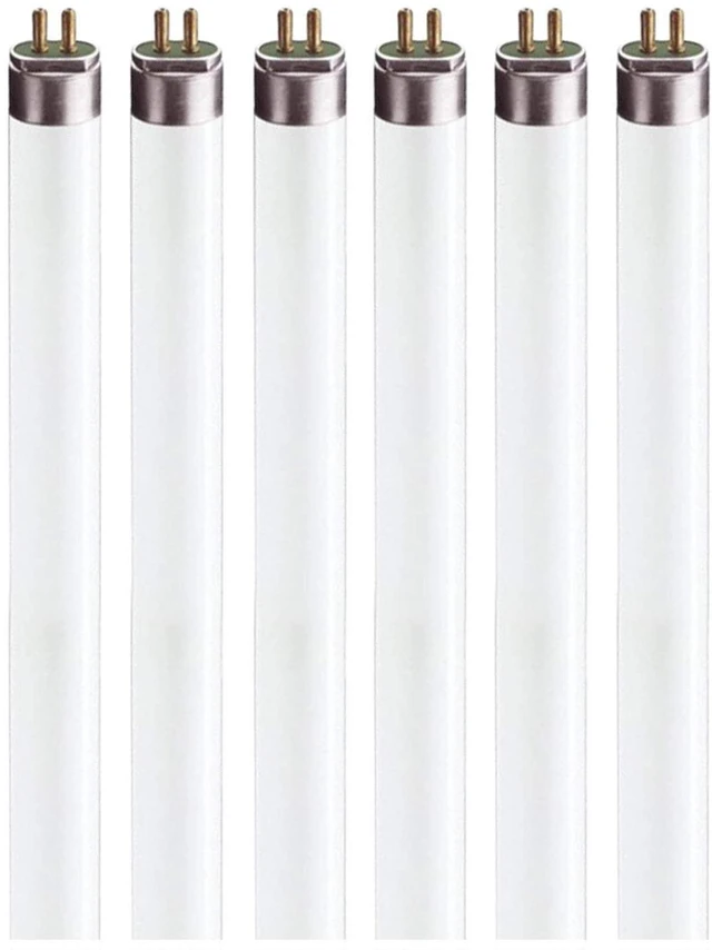 Main image of F8T5/WW T5 Fluorescent Light Bulbs 12 Inch, 8W, Warm White 3000K, G5 Mini Bi-Pin Under Cabinet Replacement Tube 6 Pack