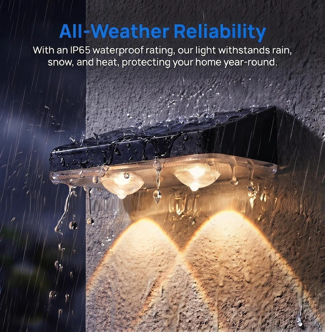 Alt view image 5 of 7 - Solar Fence Lights Outdoor 12 Pack for Wall, Step, Porch, Deck, Railing 3000K/4000K/6000K 3 Modes Waterproof Dusk to Dawn Lighting Solar Powered Bright LED Lens Downlights