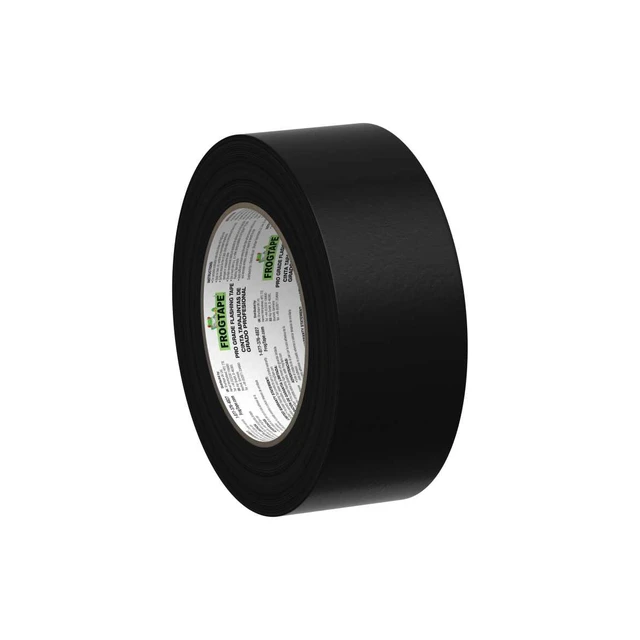 Alt view image 7 of 7 - Pro Grade Deck and Joist Flashing Tape - 2 Inch Width (1.89 in. x 50 ft) - All Weather & UV Resistant Linerless Tape for Decking, Wood, Beams with Advanced Acrylic Adhesive - 13 mils - Black