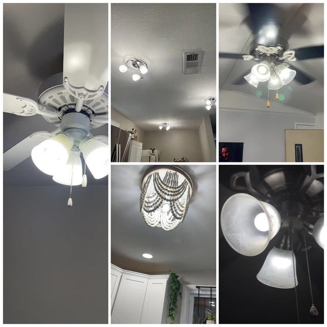 Alt view image 3 of 7 - E12 100W LED Candelabra Bulb Replacement for Ceiling Fan Chandelier 6000K Daylight White,Bright Small Base Bulbs 10w 1200lm for Pendant Lighting,Non Dimmable,6PACK