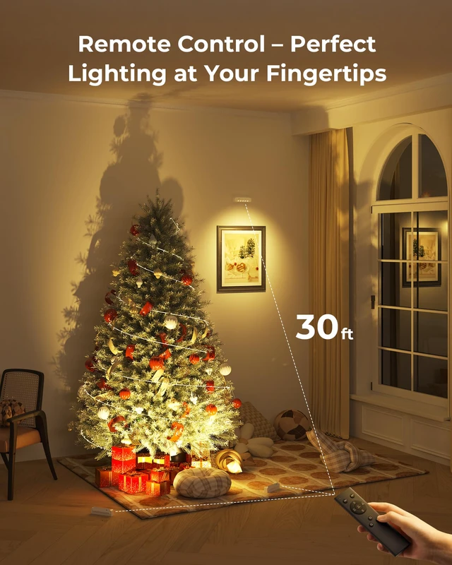 Alt view image 5 of 7 - LED Spotlights Indoor, Rechargeable Uplights with Daily Auto Timer, 5500mAh Battery, 3CCT, Dimmable & Remote Control, Wireless Accent Lighting for Plants, Wall Display & Artwork