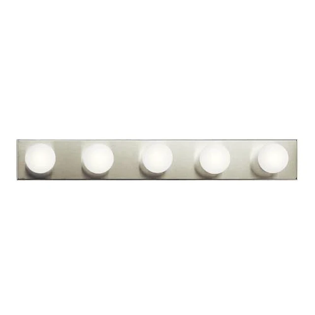 Alt view image 2 of 2 - 5-Light Vanity Light, Brushed Nickel Linear vanity light for bathroom mirrors and powder rooms (2" x 30" x 4.25"), 625NI - Vanity Lighting Fixtures