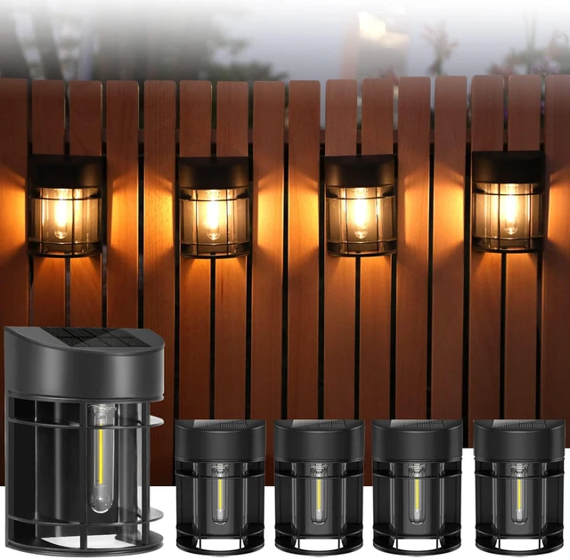Main image of Solar Fence Lights, Upgrade Solar Deck Lights, Waterproof Solar Outdoor Lights for Wall Yard Post,Steps, Easy-to-Install