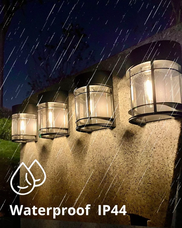 Alt view image 7 of 7 - Solar Fence Lights, Upgrade Solar Deck Lights, Waterproof Solar Outdoor Lights for Wall Yard Post,Steps, Easy-to-Install