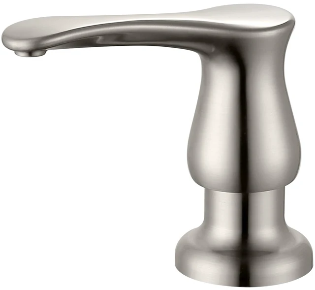 Main image of Kitchen Sink Soap Dispenser with 17 OZ Bottle - Brushed Nickel Built in Soap Dispenser for Kitchen Sink, Lotion Dispenser for Kitchen Sink, Refill from The Top, G086BN
