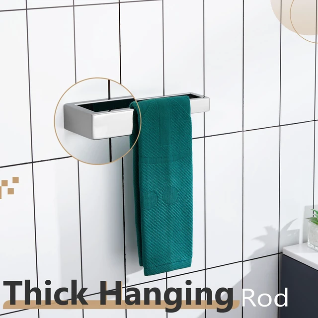 Alt view image 7 of 7 - Towel Ring Chrome Hand Towel Bar Rack 9-Inch Kitchen Holder Polished Stainless Steel for Bathroom Hardware Wall Mounted, 1 Pack B4008CH-L9