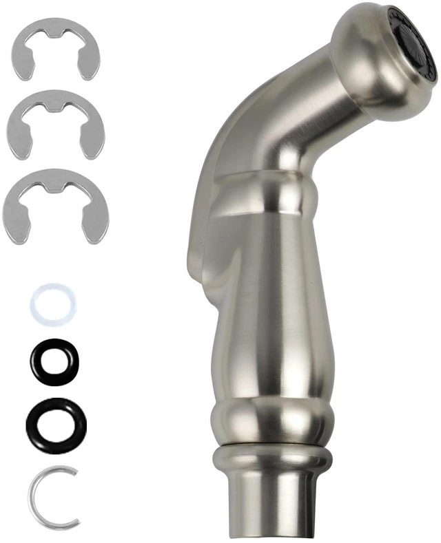 Main image of Universal Sink Sprayer Attachment for Kitchen Faucet, Brushed Nickel NSF/ANSI/CAN 372 Certified, Kitchen Side Sprayer Head Compatible with Delta, Moen, Kohler and Other OEM Brands Spray Head