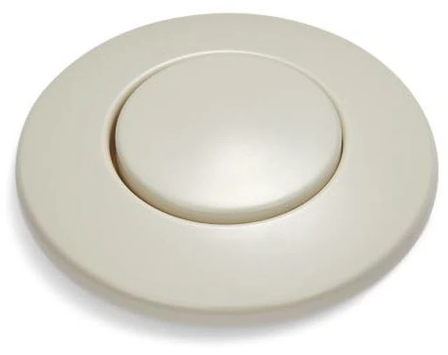 Main image of Air Switch Sink Top Decorative Button, STC-BIS, Biscuit Compatible with Dual Outlet Garbage Disposal Air Switch Kits (STS-OO and STS-OOSN) - Single Bowl Sinks