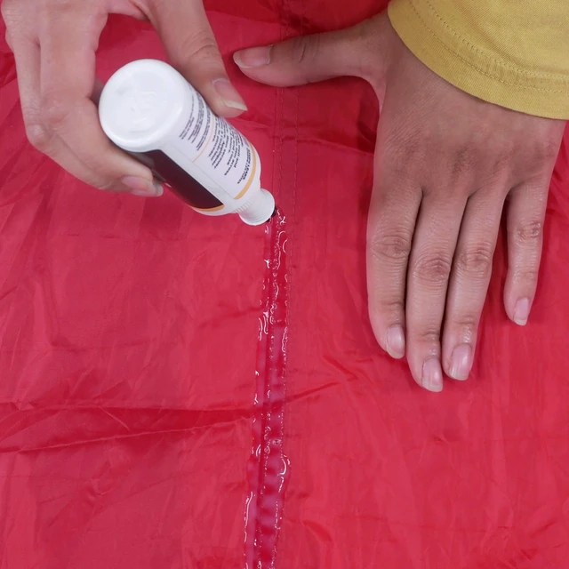 Alt view image 5 of 7 - Seam Grip FC Fast Cure Sealant for Sealing Seams on Tents, Rainflies, Shelters, Awnings, Tarps and Pop-ups Made of Nylon, Vinyl, Clear, 2 fl oz, 2 Pack