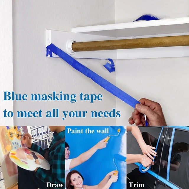 Alt view image 3 of 7 - Painters Tape 1 Inch Wide, 1 Inch X 55 Yards X 12 Rolls