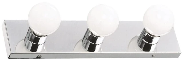 Main image of 500850 3-Light Vanity Strip Light Contemporary Dimmable for Bathroom, Bedroom, Makeup Vanity, Polished Chrome