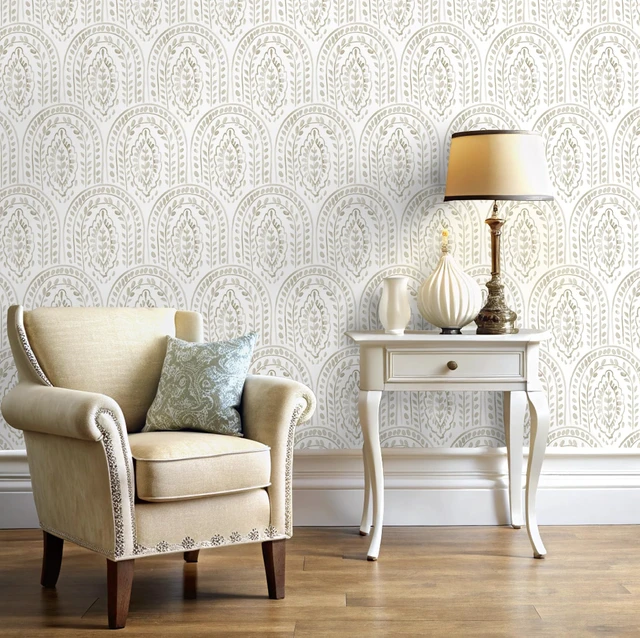 Alt view image 2 of 7 - Boho Peel and Stick Wallpaper - Modern Peel and Stick Removable Contact Paper Self Adhesive Wallpaper for Bedroom and Bathroom - Cabinet Shelf Liner Vinyl 197"x17.3
