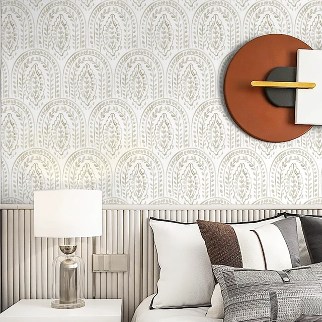 Alt view image 5 of 7 - Boho Peel and Stick Wallpaper - Modern Peel and Stick Removable Contact Paper Self Adhesive Wallpaper for Bedroom and Bathroom - Cabinet Shelf Liner Vinyl 197"x17.3