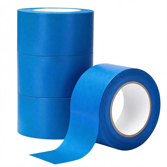 Main image of Blue Painters Tape 2 Inch Wide, 4 Rolls Masking Tape 1.89 Inch x 55 Yards Strong Adhesion Painters Tape, No Residue Blue Masking Tape for Painting, DIY, Packaging & Multi-Surface Use