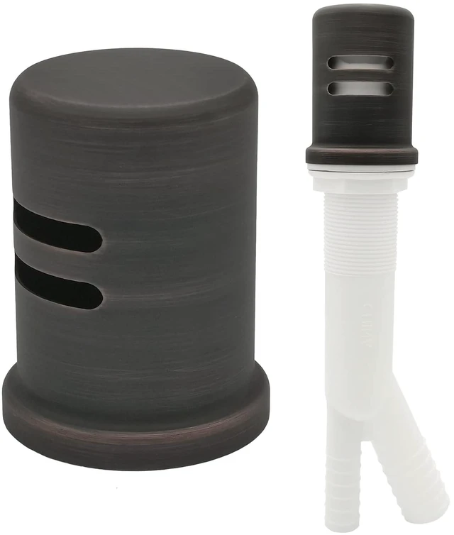 Main image of Dishwasher Air Gap Kits with ORB Dishwasher Air Gap Cover and Matching Escutcheon, Replacement air gap dishwasher,Solid Brass Air Gap Cap, Oil Rubbed Bronze Finish