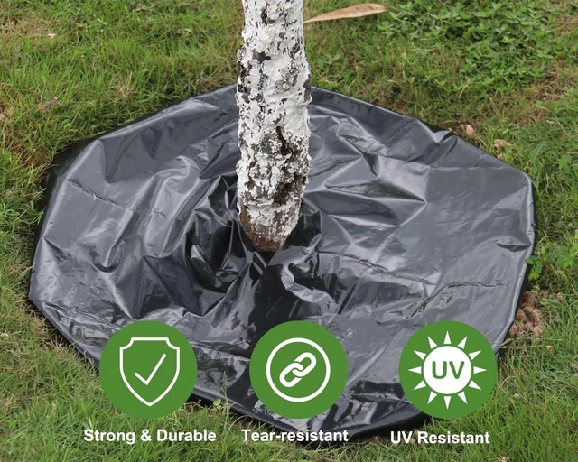 Alt view image 3 of 6 - 4 Mil Black Plastic Sheeting, 4 FTx100 FT Garden Landscape Plastic Heavy Duty, Weed Barrier, UV Resistant Polyethylene Sheeting Roll for Greenhouse Vapor Barrier Construction Ground Cover