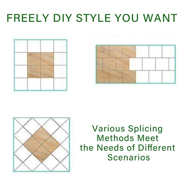 Alt view image 6 of 7 - 40-Pack Peel and Stick Floor Tiles Vinyl Floor 12 x 12 inch Self Adhesive Waterproof Flooring Planks DIY for Bathroom, Kitchen, Living Room, RV, Cover 40 Sq. Ft, Black Vein Marble