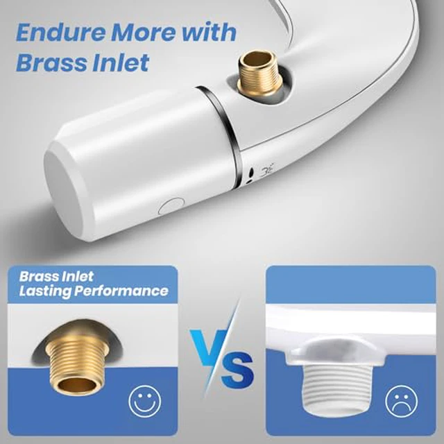 Alt view image 7 of 7 - Bidet Attachment for Existing Toilet Seats, Ultra-Slim, Non Electric, Dual Nozzle, Rear & Feminine Wash, Fresh Cold Water Sprayer, Badays Bedets Bedits Badette Bidgets, Black