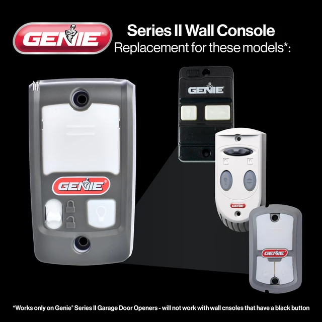Alt view image 7 of 7 - Series II Garage Door Opener Wall Console - Sure-Lock/Vacation Lock for Extra Security - Light Control Button - Compatible with All Series II Garage Door Openers - Model GBWCSL2-BX