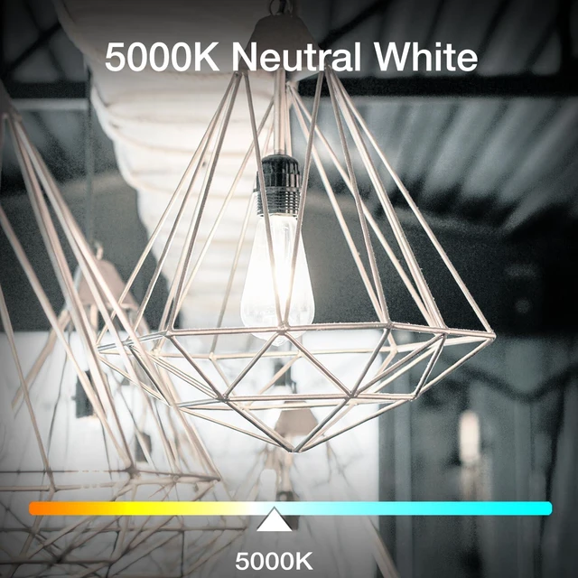 Alt view image 2 of 7 - 24 Pack Vintage LED Edison Bulbs, E26 Led Bulb 60W Equivalent, Dimmable Led Light Bulbs, High Brightness 800 LM Daylight White 5000K, ST58 Antique Filament Bulbs, Clear Glass Style for Home