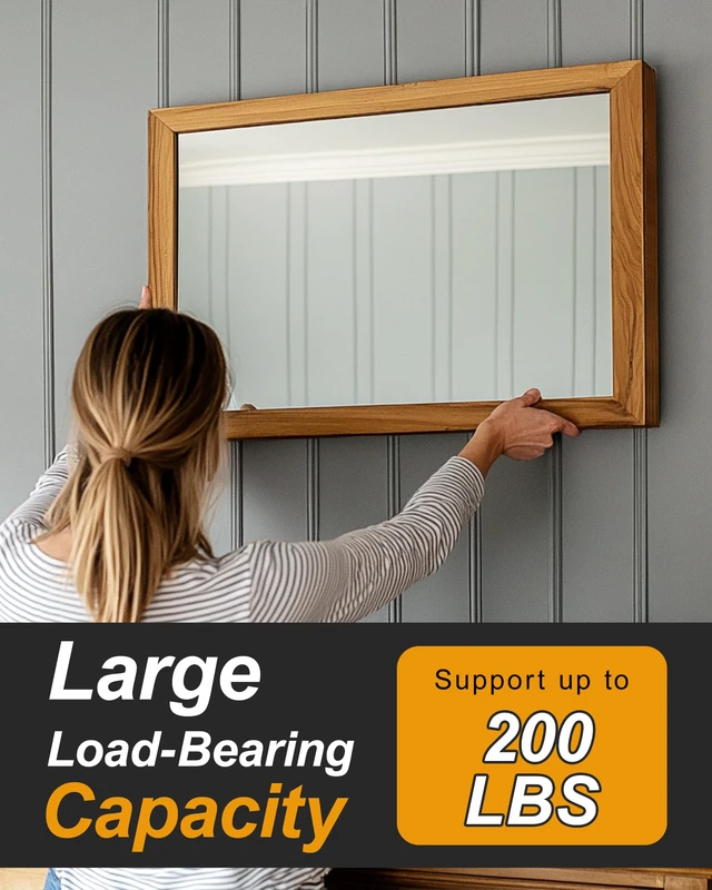Alt view image 5 of 7 - French Cleat 30 inch, 2 Pairs Heavy Duty Aluminum Z Clips/Bar Hanger Interlocking Wall Mounting Bracket Hardware Kit for Hanging Mirrors, Picture, Shelf, Headboard, Cabinet, Whiteboard, Art, Frames