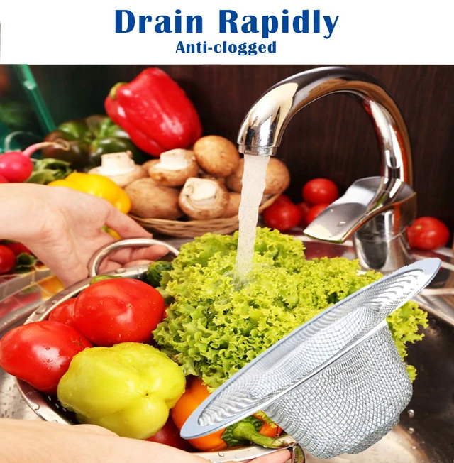 Alt view image 3 of 7 - 40 pcs Heavy Duty Stainless Steel Slop Basket Filter Trap, 2.75" Top / 1" Mesh Metal Sink Strainer,Perfect for Kitchen Sink/Bathroom Bathtub Wash Basin Floor Drain Balcony Drain Hole RV Sink